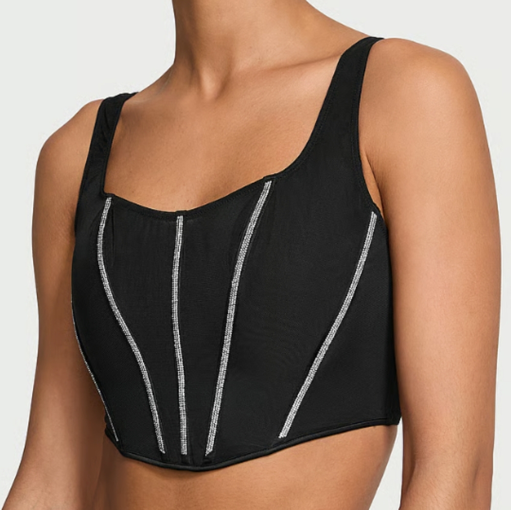 Victoria's Secret Sheer Shine Corset Top